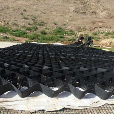 330mm-1000mm 용접 거리 경사 보호용 HDPE 지오 셀 꿀집 디자인