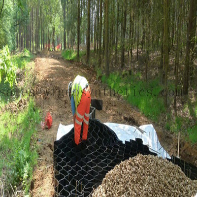 330mm-1000mm 용접 거리 경사 보호용 HDPE 지오 셀 꿀집 디자인
