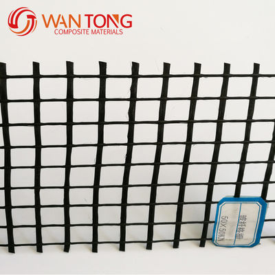 CE/ISO9001 승인 25-200kn/m 도로 건설 일 축성 양 축성 PVC 코팅 폴리에스터 지오그리드 망