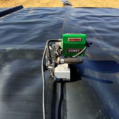 매끄러운 얼굴 1.5mm 1500 미크론 검은 녹색 HDPE 지오 림프 필름