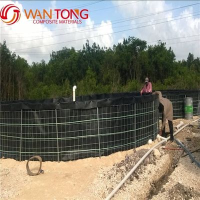 수명 기간 3-15 년 BLACK 스틸 프레임 PVC HDPE 탱크 실내 생선 농장 사각형 모양