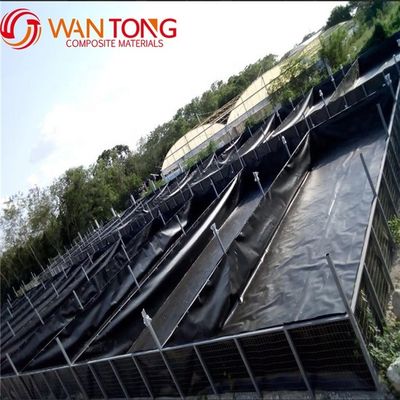 수명 기간 3-15 년 BLACK 스틸 프레임 PVC HDPE 탱크 실내 생선 농장 사각형 모양