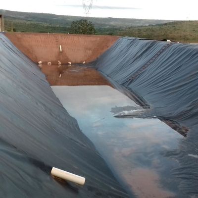 LDPE LLDPE HDPE 플라스틱 생선 연못 방수막 0.5mm HDPE 지오 엠브란 시트 m2