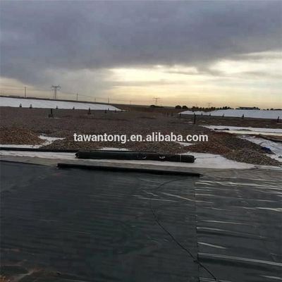 HDPE 지오 엠브레인 300 롤 물탱크 농장 연못 펌프용 플라스틱 라인어 너비 2m-8m 파란색