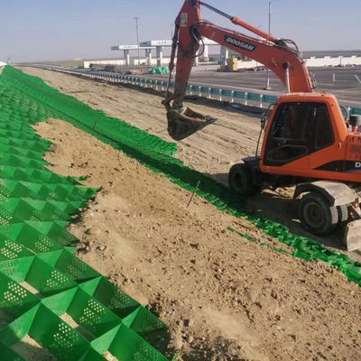 도로 강화 및 경사 보호용 50mm HDPE 지오셀 자갈 안정화 격자