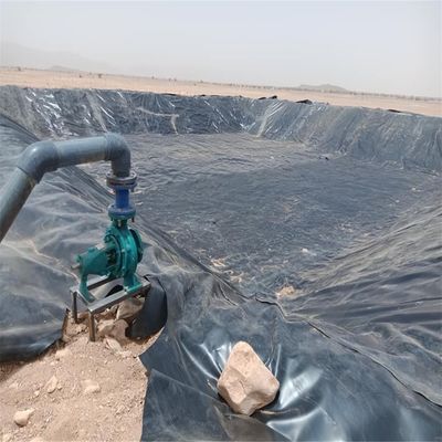 검은 HDPE 지오 엠브란 2.0mm 케냐의 수소 농장 새우 연못에서 방수 램프 라인어