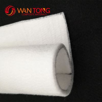 백색 직물 직물 직물 100% 폴리에스터 PET 스테이플 섬유 바늘 펀치 100g 200g 300g