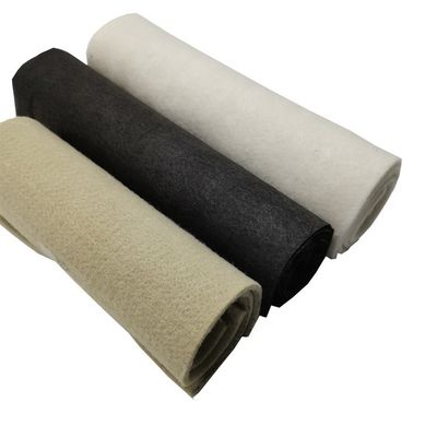 백색 직물 직물 직물 100% 폴리에스터 PET 스테이플 섬유 바늘 펀치 100g 200g 300g