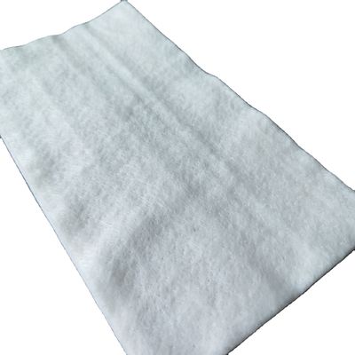 백색 직물 직물 직물 100% 폴리에스터 PET 스테이플 섬유 바늘 펀치 100g 200g 300g