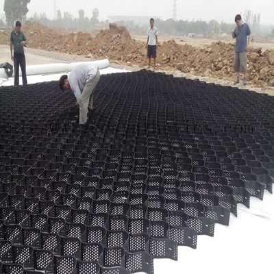 1.1mm-1.7mm 두께 HDPE 지오셀 도로 토양 안정화 및 경사 보호