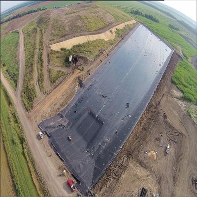 2m-8m 너비 농업 HDPE 지질막 고유연성을위한 생선 농장 연못 라인
