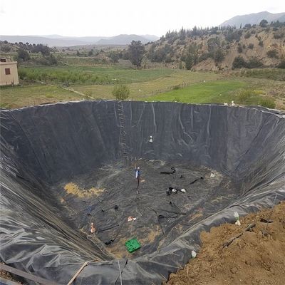 2m-8m 너비 농업 HDPE 지질막 고유연성을위한 생선 농장 연못 라인