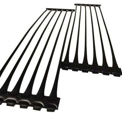 고강도 40kn/M HDPE 일축 플라스틱 지오 그리드 50m 롤 길이와 1m 너비