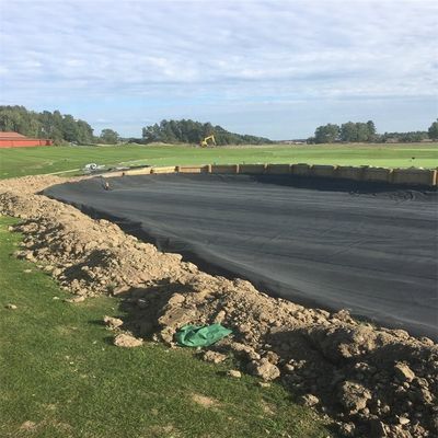 맞춤형 너비 100% 처녀 HDPE 생선 연못 라인러를위한 매끄러운 방수 방지 지오 엠브라인