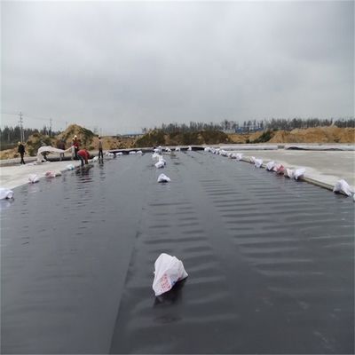 맞춤형 너비 100% 처녀 HDPE 생선 연못 라인러를위한 매끄러운 방수 방지 지오 엠브라인
