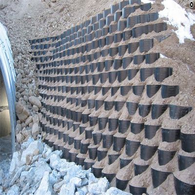 1.0-1.7MM 두께 폴리에틸렌 HDPE 지오셀로 고속도로의 잔디지구