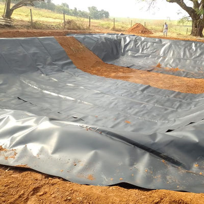 1mm HDPE 지질막 생선 농장 연못 라이너 방수 롤 원자재 100% 처녀 HDPE