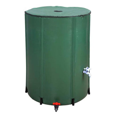 녹색 접이성 PVC 비 배럴 66 갤런 250L 휴대용 물 저장 탱크 접이성