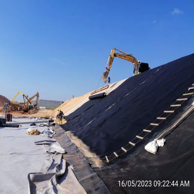 100% 처녀 HDPE LLDPE 1mm 2mm HDPE 생선 연못 문화 쓰레기 매립지