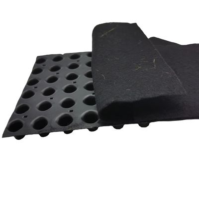 상위 지붕 보호 HDPE 덩어리 배수판 고도 8mm-60mm의 지오텍스틸