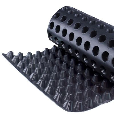 상위 지붕 보호 HDPE 덩어리 배수판 고도 8mm-60mm의 지오텍스틸