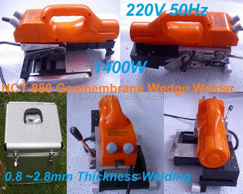 PVC EVA HDPE LLDPE 지오 엠브라인 합성 스플라이스를 위한 엠브로싱 용접 기계