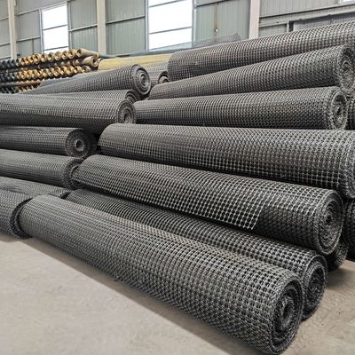 도로 건설 필수 50kn / M PP CE / ISO9001 인증과 함께 양축 지오 그리드