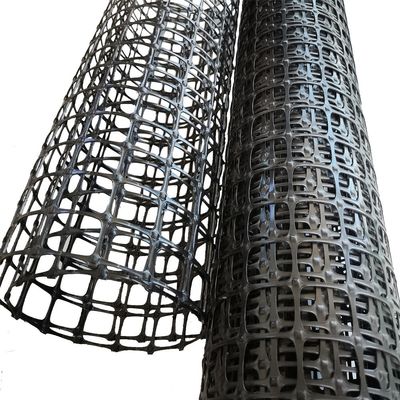 도로 건설 필수 50kn / M PP CE / ISO9001 인증과 함께 양축 지오 그리드