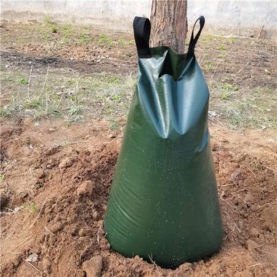 다른 관개 3 팩 PE 나무 관개 봉지 75L UV 녹색 봉지